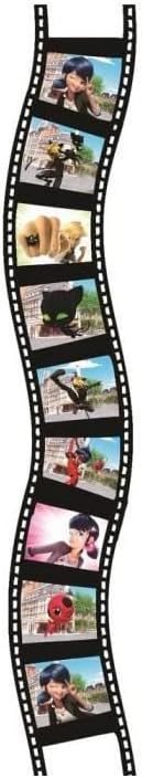 LEXiBOOK Miraculous, Stories Projector, Torch Light and Projector with 3 Discs, 24 Images, Create Your own Stories, LTC050MI