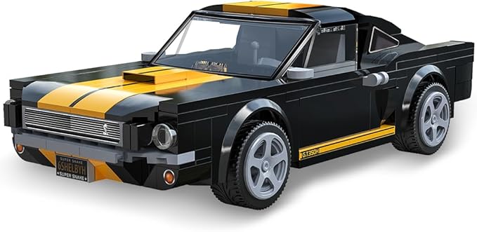 CaDA C51093W Shelby GT350 H Building Block Racing Model, 1:20 Scale, 292 Precision Pieces, High-Performance Aerodynamic Design, Programmable Supercar Track King Collectible