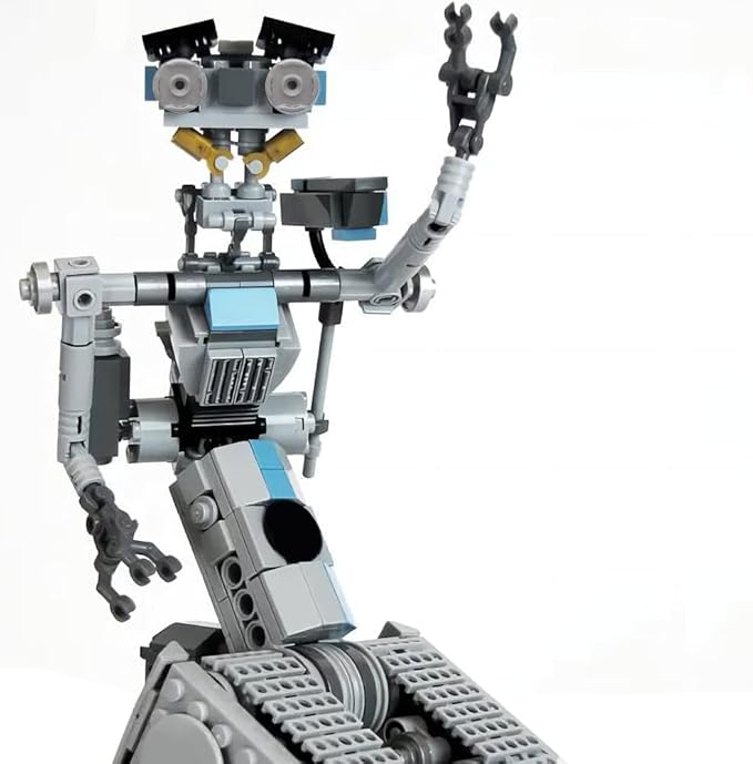 Johnny 5 Robot Building Toys,Movie Short Open Circuit Figures Robot Model Building Kit,Decoration Building Bricks Set for Adults Children(368 PCS)