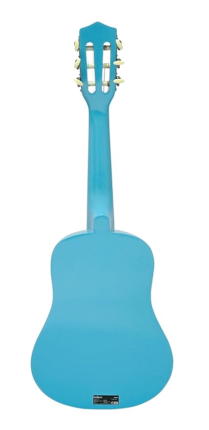 Lexibook, Disney Stitch, My First Wooden Acoustic Guitar, 6 Nylon Strings, 78 cm (30"), Learning Guide, Pick and Strap Included, Blue, K2000D