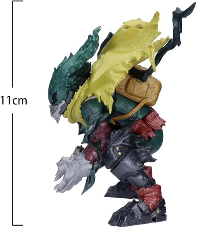 Midoriya Izuku Figure Blackened Squatting Pose PVC Model 11cm Anime Action Figures MHA Figurine Collectible Figures Ornaments