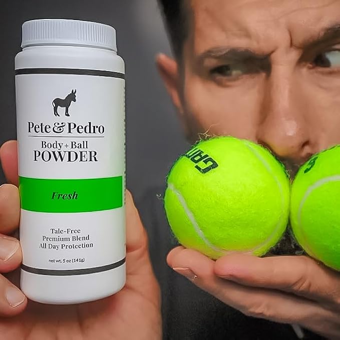 Pete & Pedro Body & Ball Powder Frost Cooling Sensation, Talc-Free Ball Powder for Men | Helps With Odor & Absorbs Moisture & Sweat | Deodorant Hygiene For Groin | Shark Tank Featured, 4.4 oz.