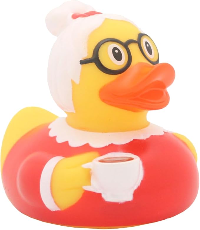 3 Inch Grandma Rubber Duck Bath Toy, Collectable, Car Dashboard Decoration, Vacation Cruising Gift