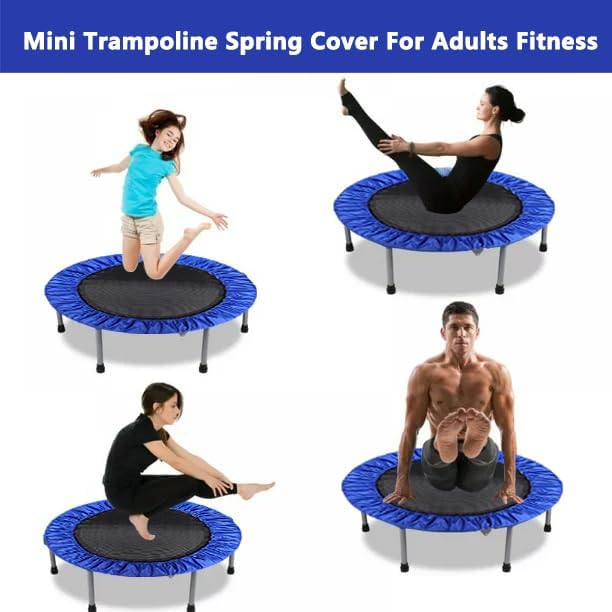 Mini Trampoline Spring Cover 36 38 40 45 60inch Small Trampoline Pad Replacement 3 Layers Thickened & Widened, 800D Tear-Resistant Oxford Cloth, fit Indoor Trampoline for Toddlers