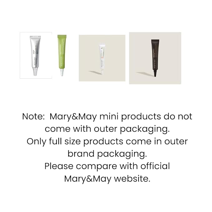Korean Beauty Mary and May eye cream 12 g mini pack,Glutathione & Niacinamide eye cream, Brightens dark circles