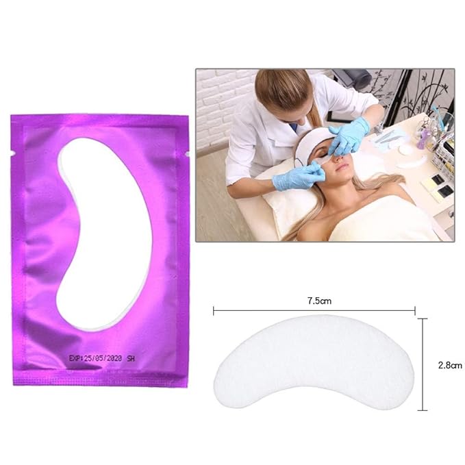 110 Pairs Under Eye Pads Gel Patch, Hydrogel Lash Patches Set for Eyelash Extension Supplies Tools