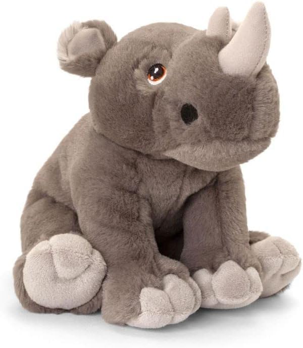 Deluxe Paws Eco-Friendly Rhino Plush Toy Made from 100% Recycled Materials