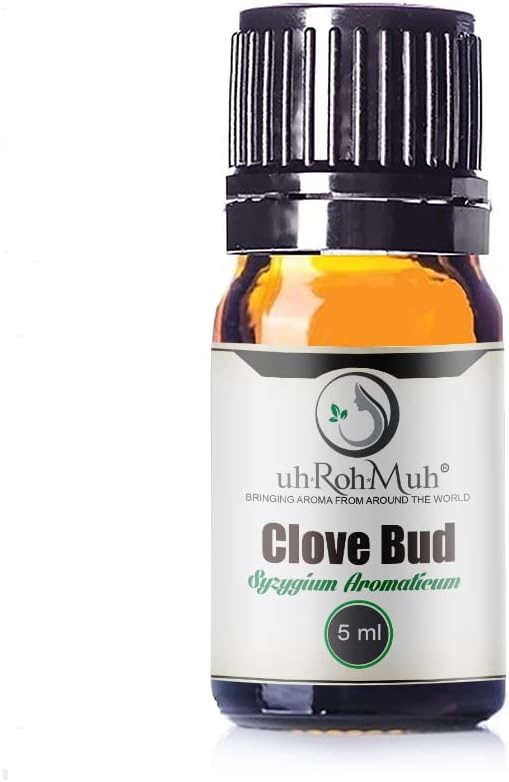 Clove Bud Essential Oil - Steam Distilled 100% Pure Eugenia Caryophyllus Clove Oil for Diffuser, Aromatherapy, Massage, DIY Skincare Hair Care, Warm Spicy Fragrance Natural - Indonesia - 5 ml
