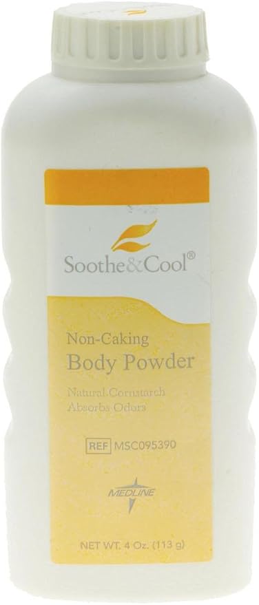 Medline Soothe & Cool Cornstarch Body Powder, 0.28000000000000003 Pound