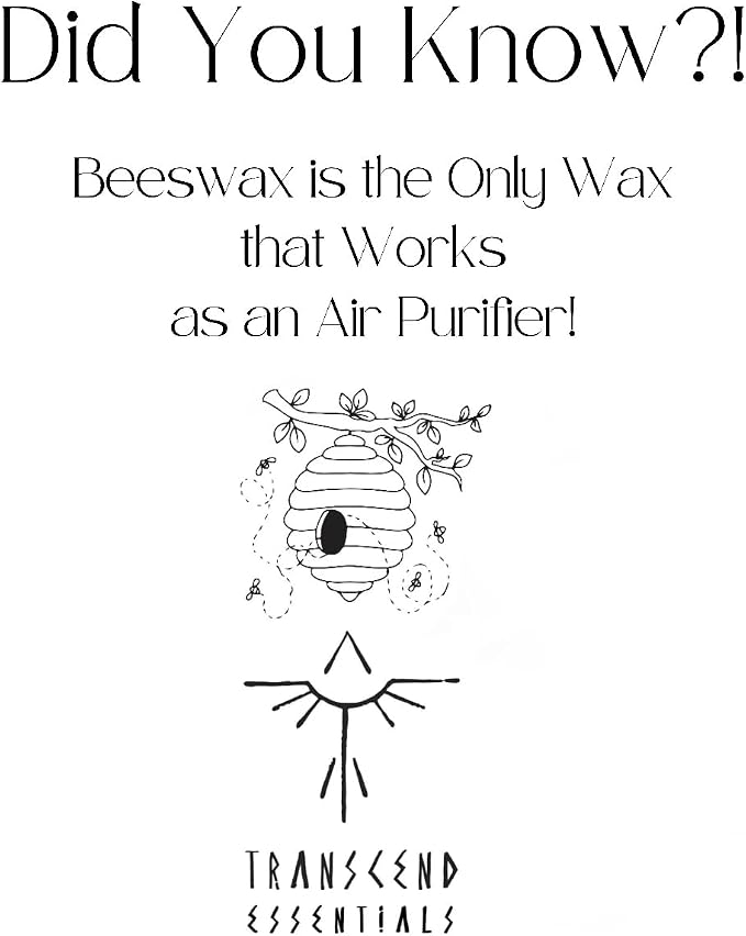 Celestial Cedarwood Organic Beeswax Candle, Black