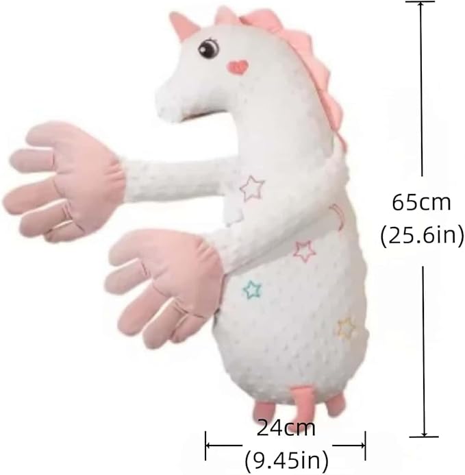 Baby Soothers Toys, Cute Animal Plush Stuffed Doll Toy for Girls Boys, Portable Dinosaur Unicorn Figure Soothing Dolls for Home and Travel (C #)