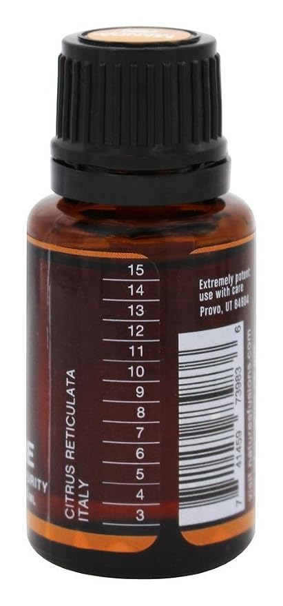 Nature's Fusions Mandarin, 100% Pure and Natural Essential Oils, Undiluted, Therapeutic Grade for Aromatherapy and Topical Use, .5 Fl Oz (Pack of 1) (15 mL)