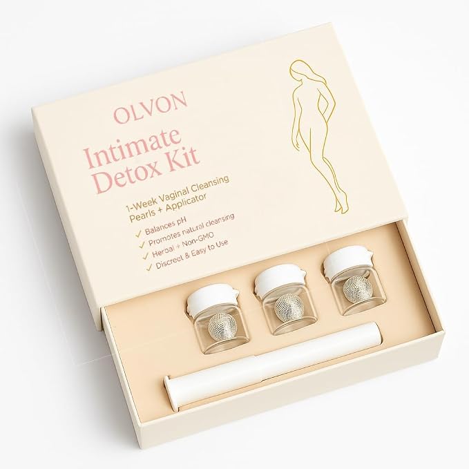 Intimate Wellness Kit | 1-Week Herbal Pearls with Applicator – pH Friendly, Non-GMO, Natural Feminine Care – Discreet, Easy-to-Use Hygiene Support
