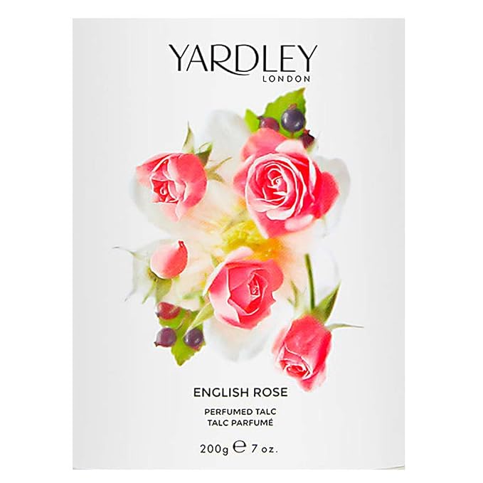 Yardley of London English Rose 7.0 oz Perfumed Talc, clean (Y6320018-6)