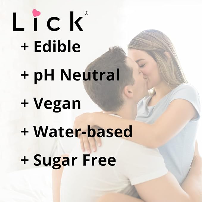 Lick Cookies and Cream Flavored Massage Oil – Creamy Dessert Edible Massage Oil with Sweet Almond Oil & Vitamin E, Smooth Glide for Couples Massage, 4 oz
