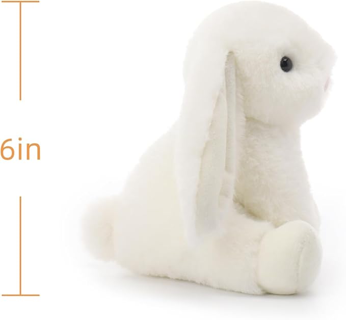 Apricot Lamb Cream Bunny Stuffed Animals for Kids, Soft Cute Plush Toys for Baby Girl and Boy, 6 Inches