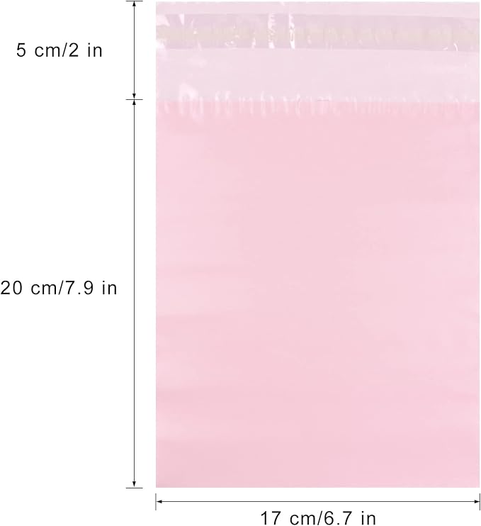Personal Disposal Bags, Set of 100 Sanitary Napkin Disposal Bags, Hide Personal Items, Self Sealing Bag to Seal Smell, Beautiful Light Pink Color, Suitable for Sanitary Napkin (Light Pink)