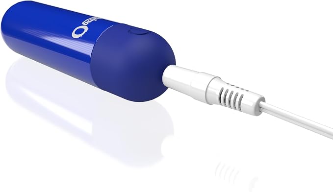 Screaming O Mini Bullet Vibrator for Women, Rechargeable, Blue | Discreet mini bullet vibrator for clitoral stimulation; body-safe silicone, rumbly multi-speed, waterproof, travel-size