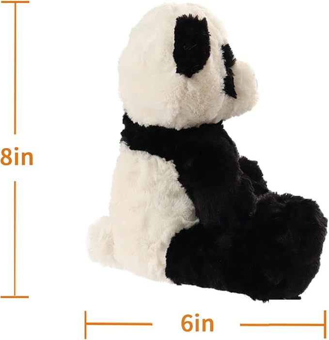 Apricot Lamb Toys Plush Panda Bear Stuffed Animal Soft Cuddly Perfect for Child Black and White Panda