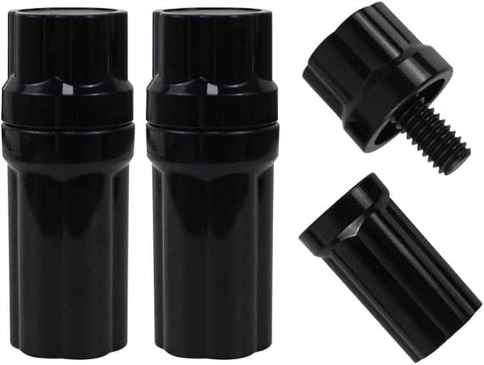 3 Pair Billiard Stick Joint Protectors, 5/16" x 3/4/8/9//10/11/14/18, Pool Cue Stick Protectors Threaded Joint Protectors Plastic Billiards Equipment