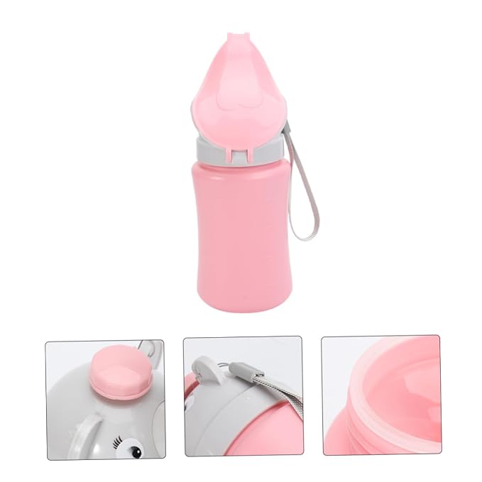 SHOWERORO Lightweight and Girls Urinal Portable Urinal Bottle for Boy Girl Seamless Travel Potty