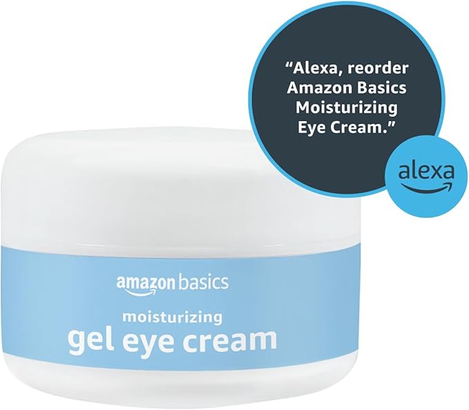 Amazon Basics Moisturizing Gel Eye Cream with Hyaluronic Acid, 0.5 Fluid Ounces, 1-Pack
