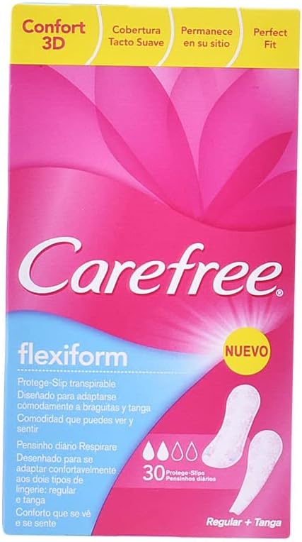 Carefree Flexiform Panty Liners, 30 Liners