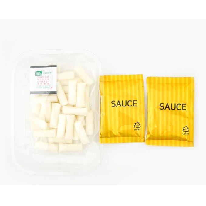 DONG WON Topokki with Spicy and Sweet Sauce, Korean Rice Cake Stick, Korean Street Food, 8.46 OZ (240 G) - 2 Pack