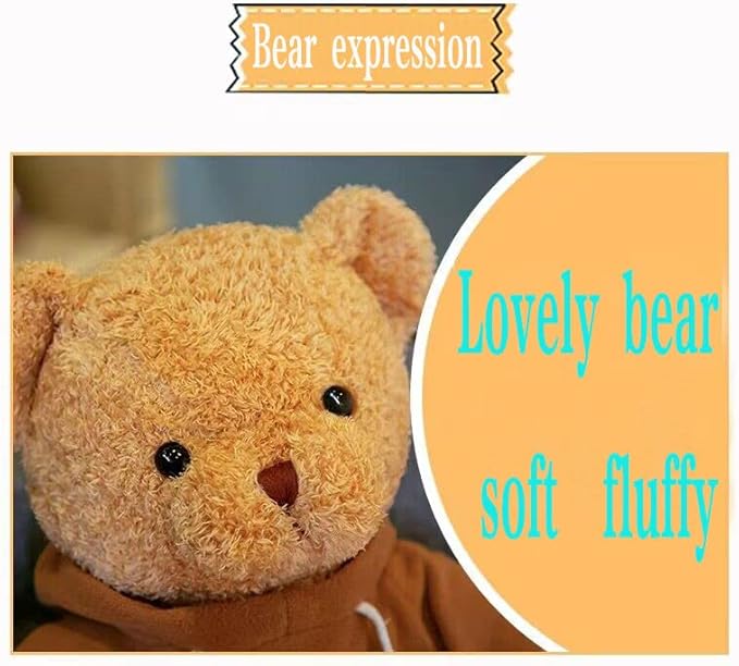 Teddy Bear Stuffed Animal Teddy Bears Plush Doll Cute Bear Toy 11.8 inch for Girls Boys Christmas Valentine's Day(Brown Bear)