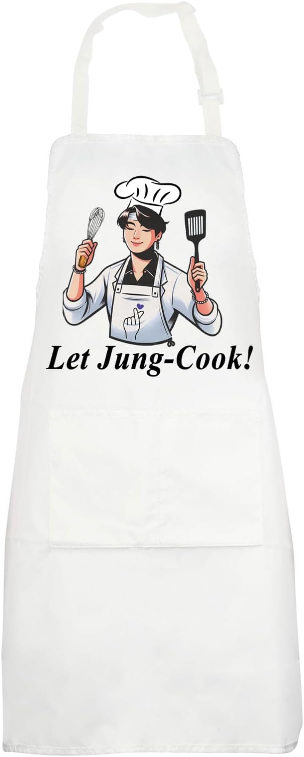 JNIAP Korean Group Kitchen Apron Korean Group Fans Gifts Korean Group Kitchen Gifts Korean Music Lover Gift