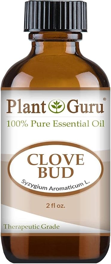 Clove Bud Essential Oil 2 oz 100% Pure Undiluted Therapeutic Grade for Aromatherapy Diffuser, Natural Remedies for Skin, Body, Hair. Great for DIY Candle and Soap Making.