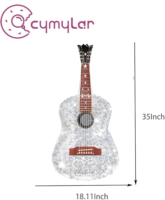 Kpop Balloons Music Party Guitar Balloons for Rock and Roll Party/Kpop Music Party Decoration/Disco Party Decoration/Demon Hunters Party Balloons
