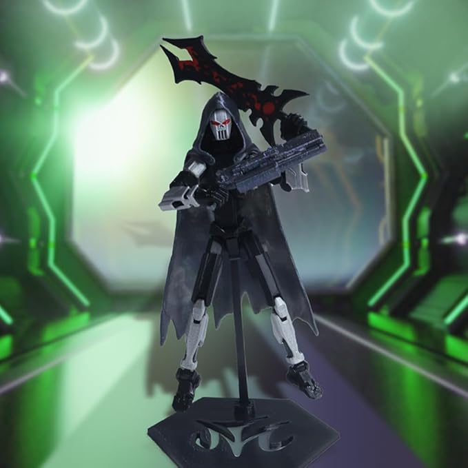 T13 Action Figure,3D Printed Titans Figure Multi-Jointed Movable ,Titan 13 Nova 13, Best Birthday Festival Gift (Death White)