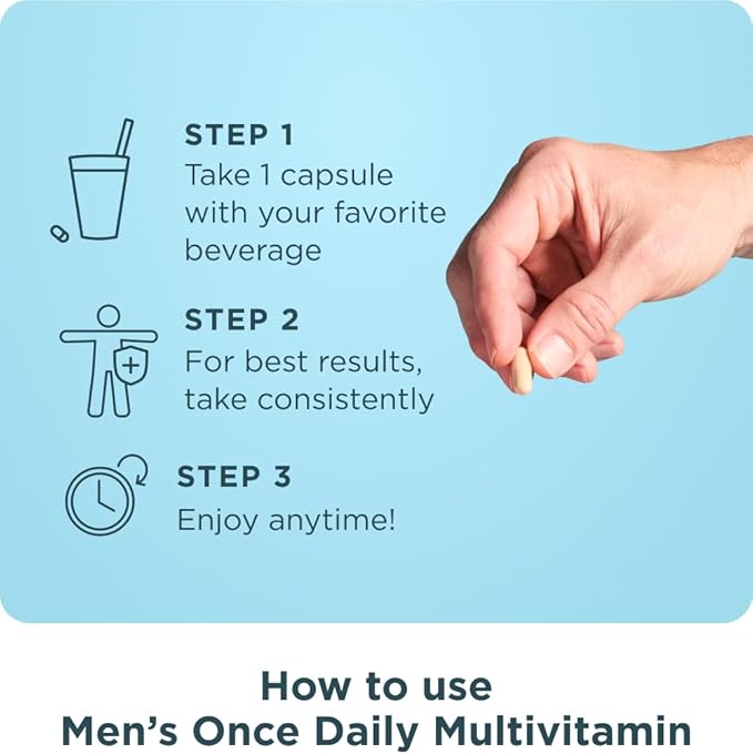 Ancient Nutrition Multivitamin for Men, Multi Men's Once Daily Vitamin Supplement, Methylated Vitamin A, B, K2, Magnesium, Supports Immune System, 30 Ct