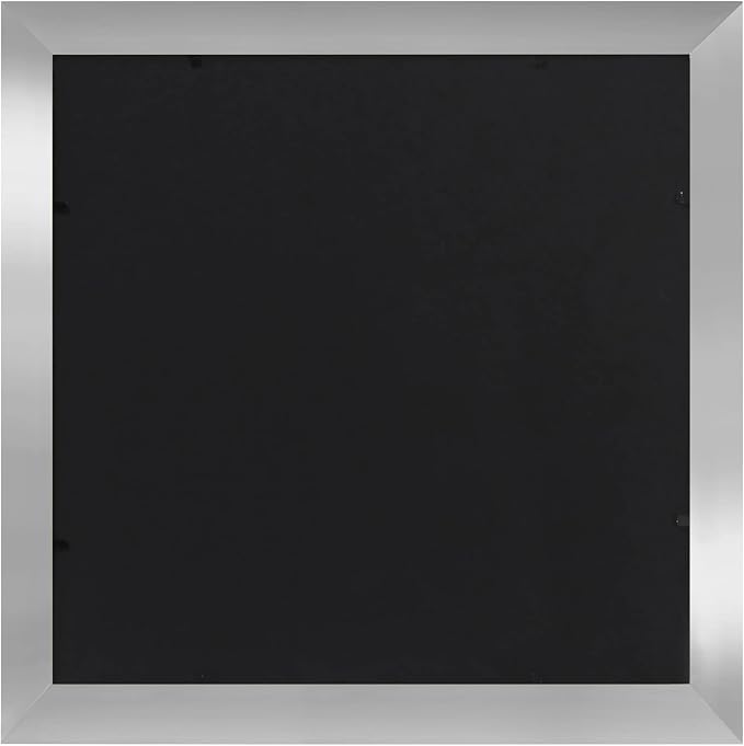 Americanflat 11x11 Picture Frame with Shatter-Resistant Glass - Use as 8x8 Frame with Mat or Display 11x11 Photo Without Mat - Signature Collection - Square Frames for Wall Display - Silver | Shatter-resistant glass, sawtooth hangers included, use with...