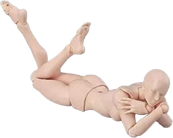 Action Mannequin PVC Drawing Figure, Model for Sketching, Painting, Female Artist (Male) (Woman)