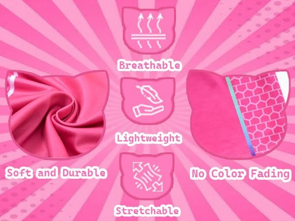 ACoiay Kids Kitties Daily Outfit with Mask and Headband for 2-8 Years