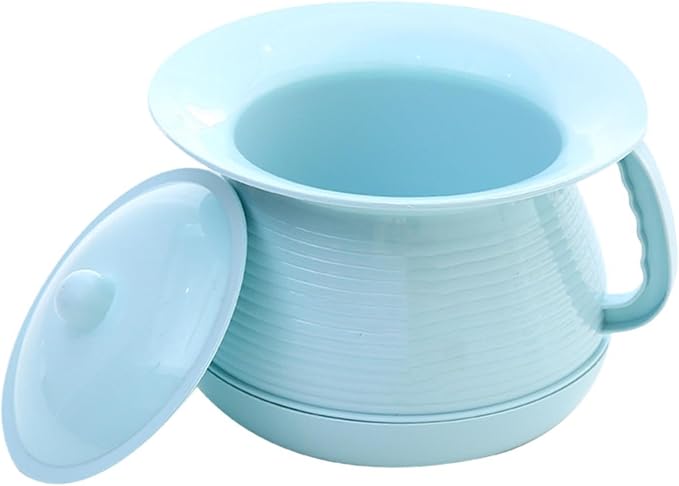 Spittoon Urinal with Lid Travel Potty Thickened Stable Base Small Portable Kids Spittoon Potty Pot for Home Use Seniors, Blue