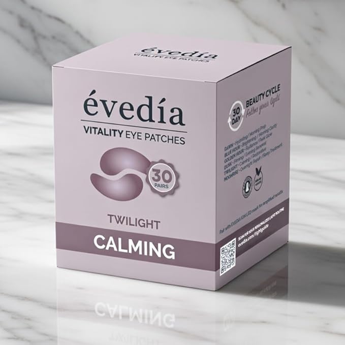 Vitality Eye Patches — Twilight — Recover + Replenish | Centella Asiatica + Panthenol B5 Hydrogel Eye Masks | 30 Pairs