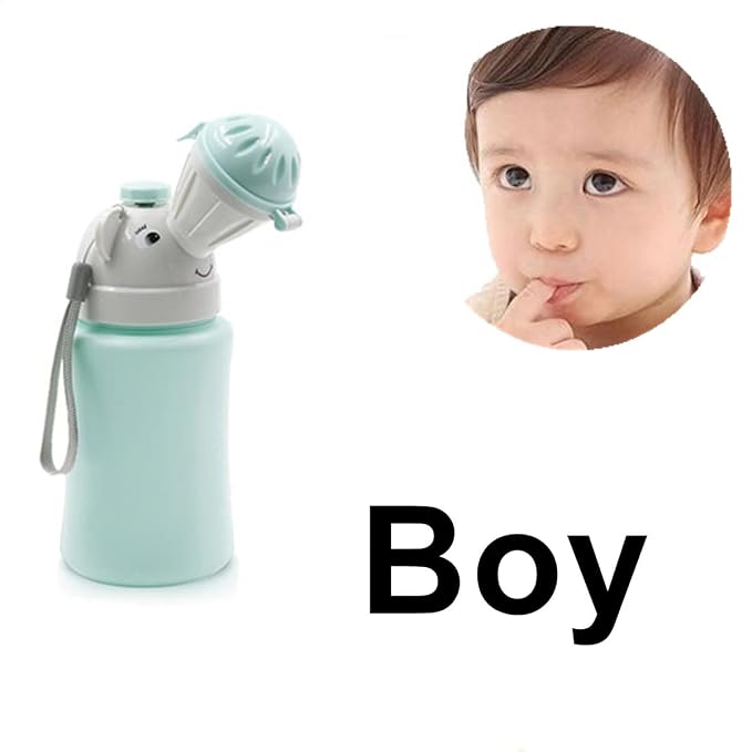 Travel Potty, Urinal Emergency Toilet, Children's Emergency Toilet, Portable Elephant Leakproof Urinal for Camping Car Travel and Kid Potty Pee Training (boy)