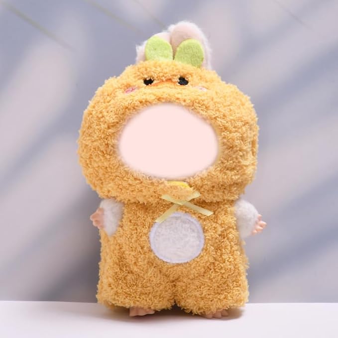 Clothes for 15/17cm Doll (No Doll), Fashion Outfit Set - Cute Hat + Jumpsuit, Cute Dress Up Accessories (Quacky)