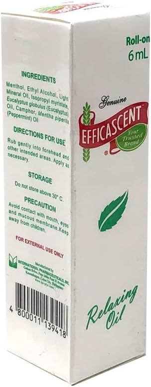 Genuine Efficascent Relaxing Oil Roll-On 6 ml