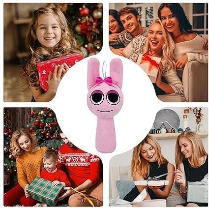 Sprunky Plush Toys Sprunky Wenda and Gray Plushies Sprunky Plushes Soft and Funs Stuffed Toys Dolls for Fans and Friends Birthday for Girls Boys (Pink)