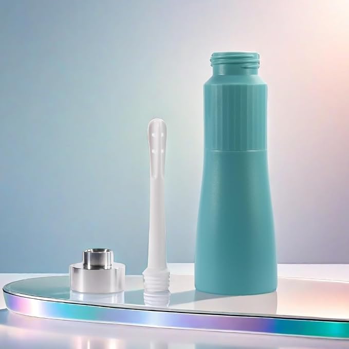 Natural Vaginal Douche Bottle - Vaginal Douche for Women, Free of PVC & Phthalates & BPAs, Compatible with DMSO / MMS, 12 FL Oz, Teal Blue