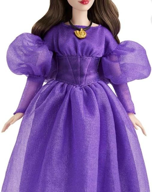 Mattel Disney The Little Mermaid Vanessa Fashion Doll in Signature Purple Dress, Toys Inspired by The Movie