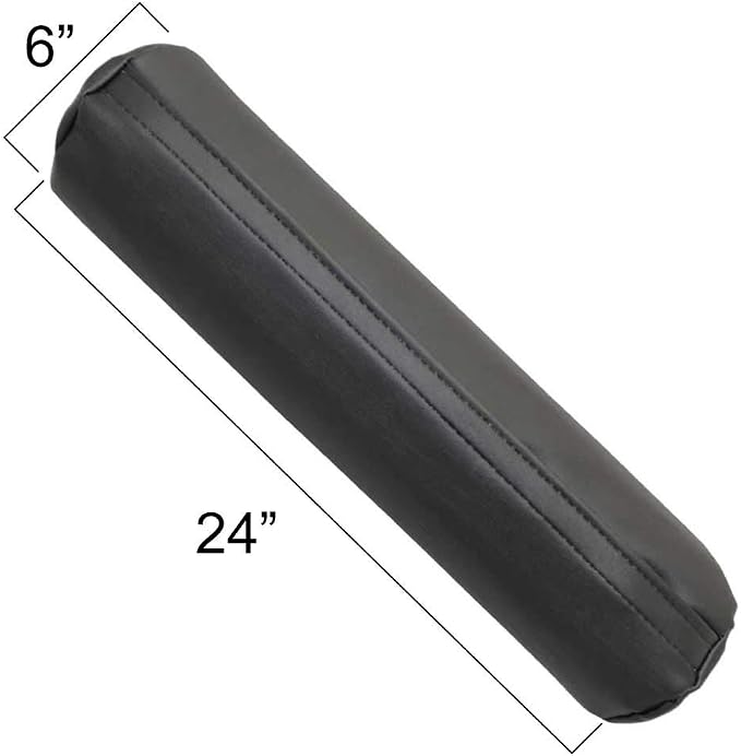 Rehabilitation Advantage Body Positioning Black Cylinder Bolster 6" X 24"