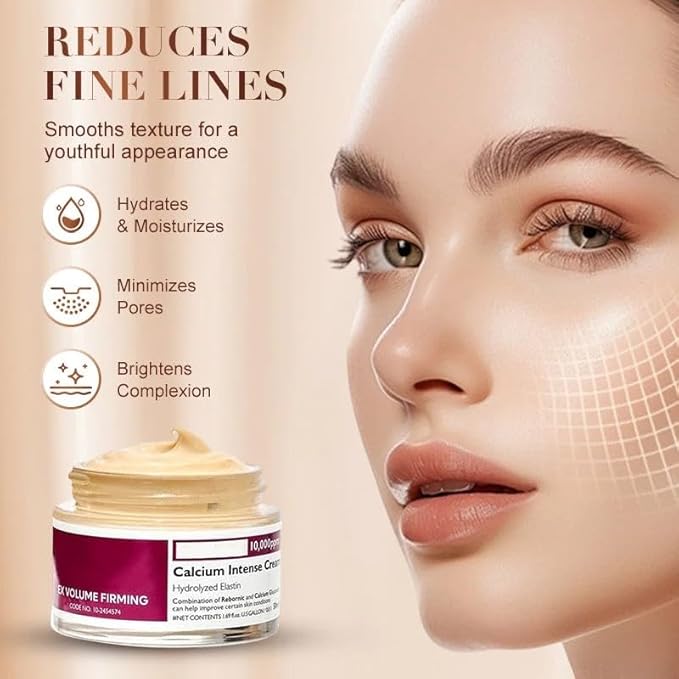 Advanced Calcium-Infused Intense Repair & Moisturizing Cream, Firming Daily Moisturizer,Calcium Volume Multi Balm, Intense Hydration for Deep Wrinkles on Eye, Anti-Aging & Lifting Care (50 ml)