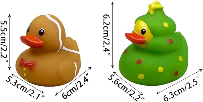 Jofan 6 Pack Light Up Ducks Bath Toys for Kids Toddlers Boys Girls Christmas Stocking Stuffers Party Favors Gifts