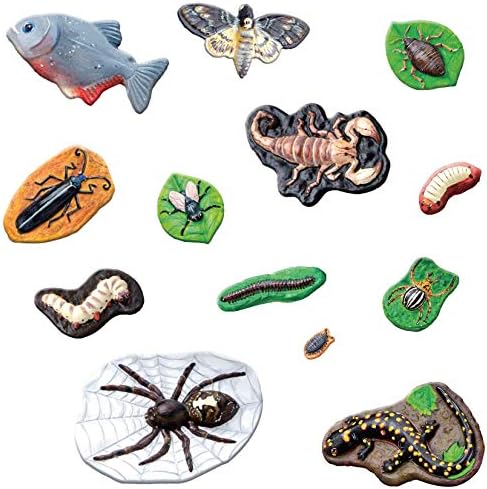 Mould and Paint Your Own Creepy Crawlers Craft Set - Make Figurines for Kids to Paint That Glow in The Dark