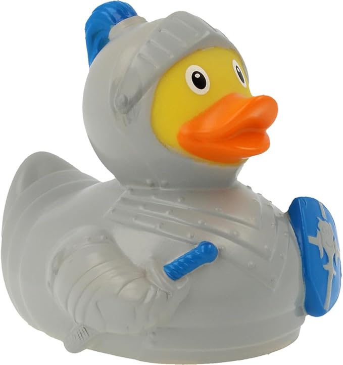 3 Inch Knight Rubber Duck Bath Toy, Collectable, Fun for All Ages, Auto Dash Decoration, Crusing Vacation Gift, Party Favors, Office, School, Home